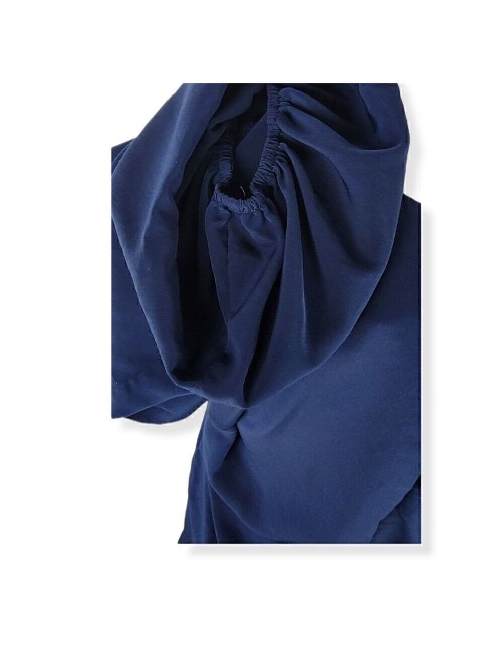 Laundry Navy Blue V Neck 3/4 Sleeve Dress Size 2 - Picture 4 of 6